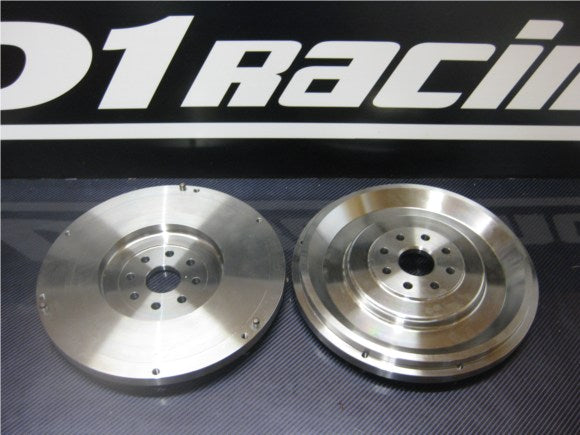 D1Racing Toyota 1JZ 2JZ Billet Flywheel with ring gear - Double drilled