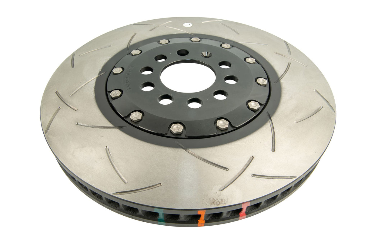 VW Golf DBA 5000 2-piece Black Hat Left Hand T3 Slot 60CV F Disc Brake Rotors