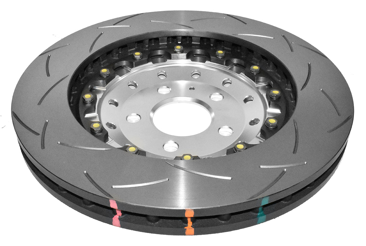 Audi R8 DBA 5000 2-piece Clear Anodised Hat T3 Slotted KP F Disc Brake Rotors