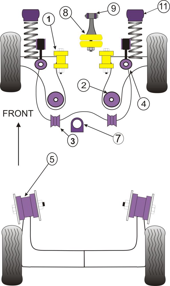 Upper Gearbox Mount Insert
