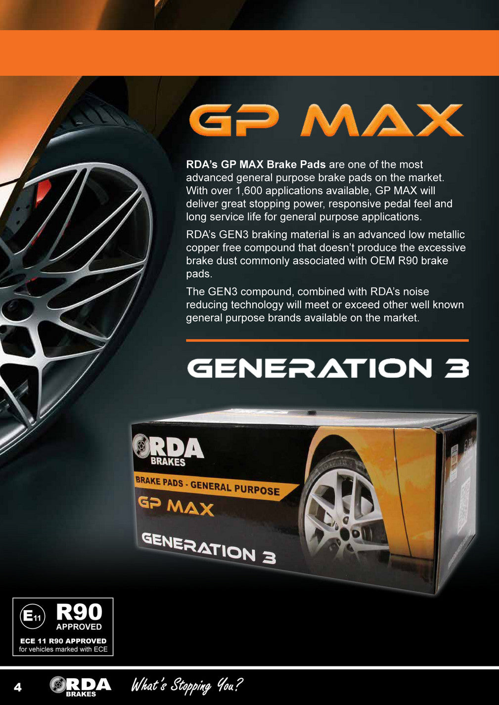 RDA GP MAX Brake Pads