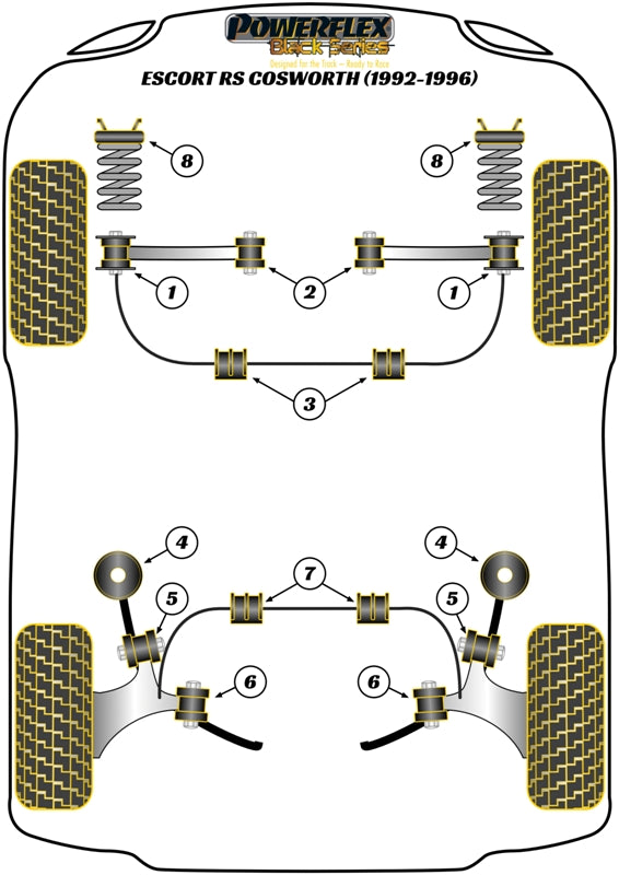 Ford Rear Beam Mounting Bush