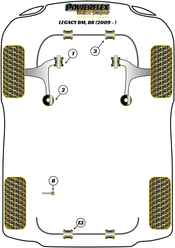Subaru Rear Diff Rear Mounting Bush