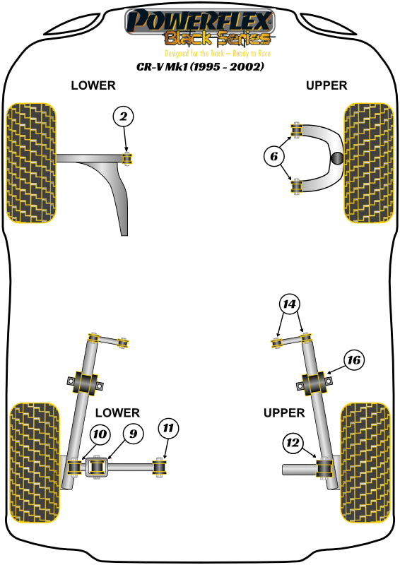 Honda Rear Lower Shock Mounting Bush