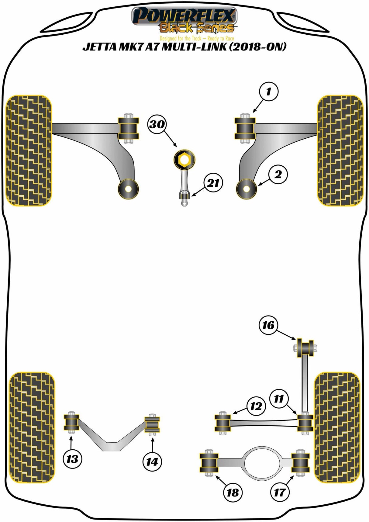 Rear Upper Wishbone Inner Bush