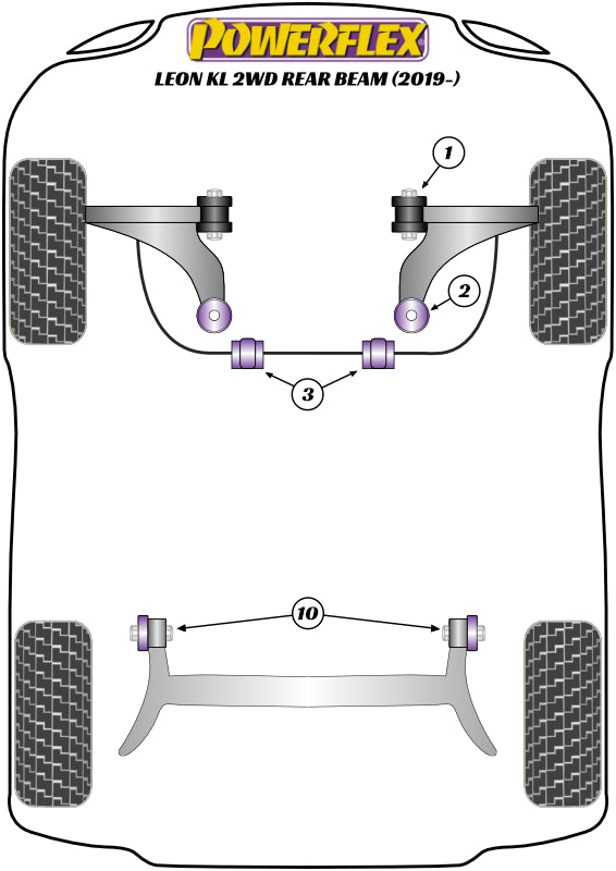Front Wishbone Rear Bush, Caster Adjustable