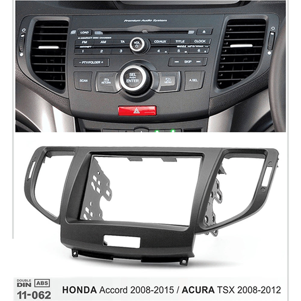FITTING KIT DASH KIT HONDA ACCORD EURO / ACURA TSX 2008 - 2015 (BLACK) - 11-062