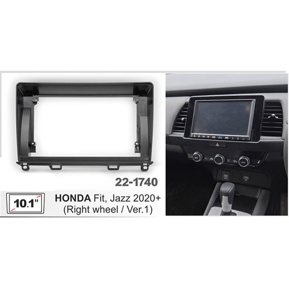 FITTING KIT 10.1" DASH HONDA FIT JAZZ RHD 2021 ON (BLACK) - 22-1740