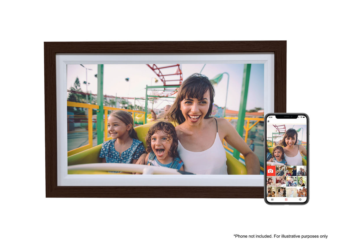 FIREFLY FRAMEO 15.6" WIFI DIGITAL PHOTO FRAME - DARK WOOD - 777130