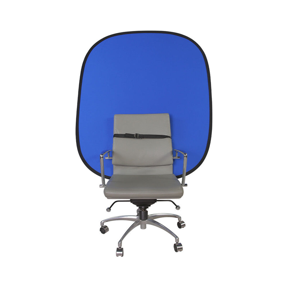 PHOTTIX Q-DROP MINI COLLAPSIBLE CHAIR BACKDROP, GREEN & BLUE - 120 X 140CM - 83440