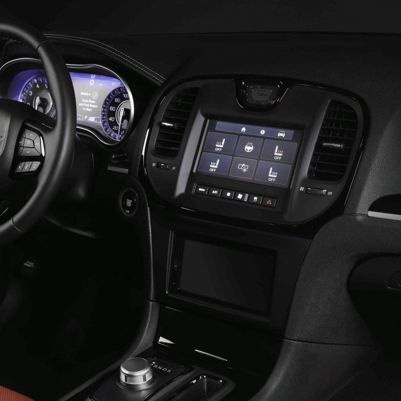 FITTING KIT CHRYSLER 300C 2015 ON (WITH 7" TOUCHSCREEN FOR CLIMATE) (BLACK) - 95-6553B