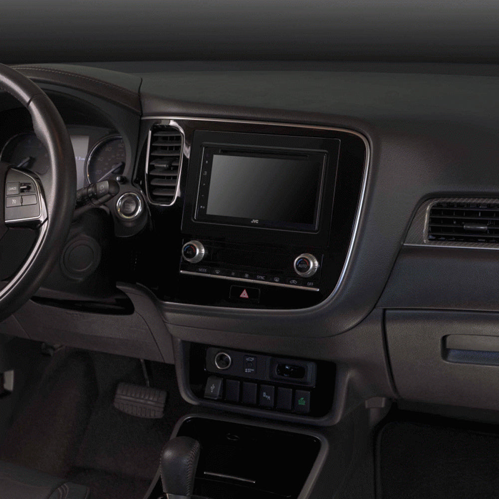 FITTING KIT MITSUBISHI OUTLANDER 2019 - 2023 DOUBLE DIN (BLACK) - 95-7021HG