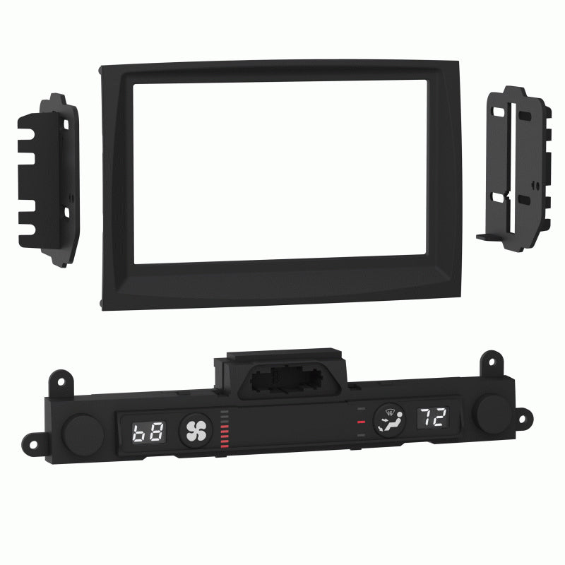 FITTING KIT KIA SPORTAGE 2017 - 2019 DIN & DOUBLE DIN (BLACK) (WITH NAVI & AMPED) - 99-7390B
