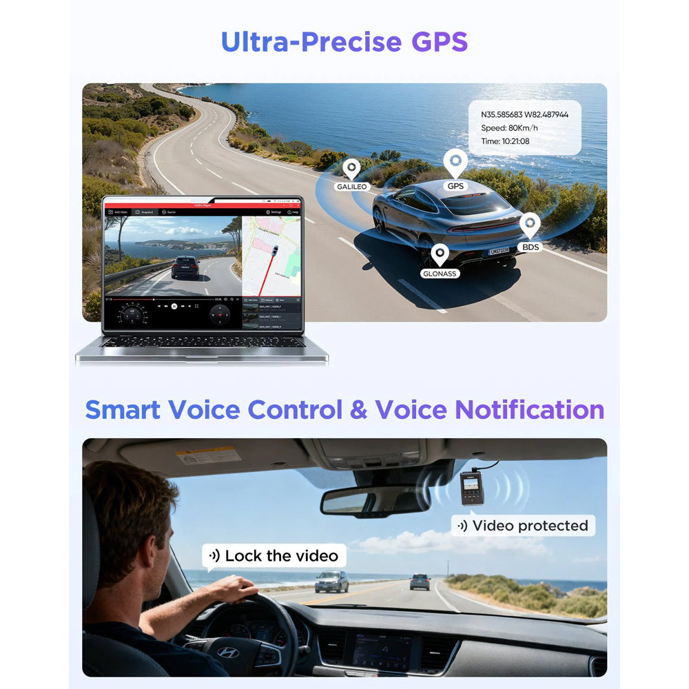 VIOFO DASHCAM 4K A119M PRO FRONT DVR WITH GPS & WIFI6 - A119M PRO