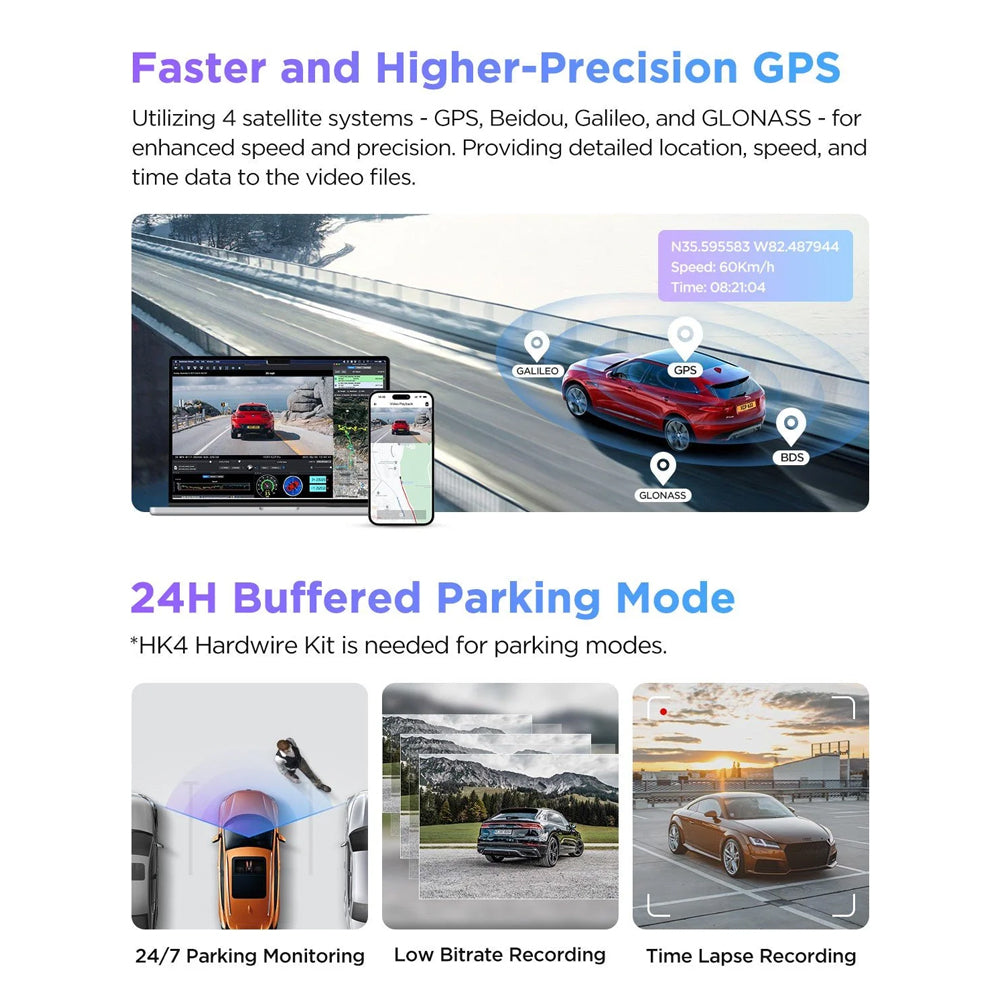 VIOFO DASHCAM A229 PRO 4K FRONT 5GHZ WIFI + GPS - A229-PRO-1CH