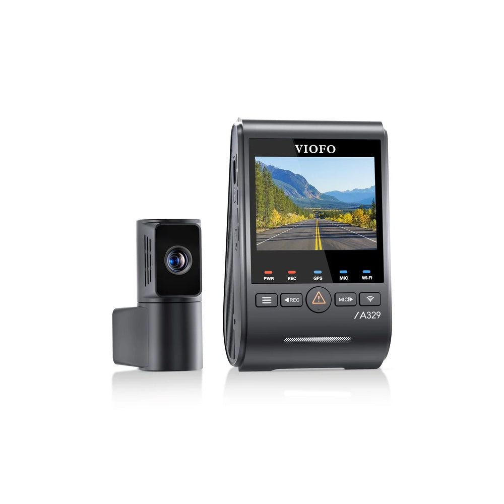 VIOFO DASHCAM A329 4K FRONT + 2K TELEPHOTO REAR CHANNEL WIFI 6 GPS - A329T-2CH