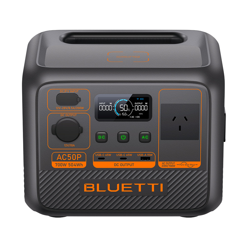 BLUETTI AC50P PORTABLE POWER STATION | 700W 504Wh - AC50P