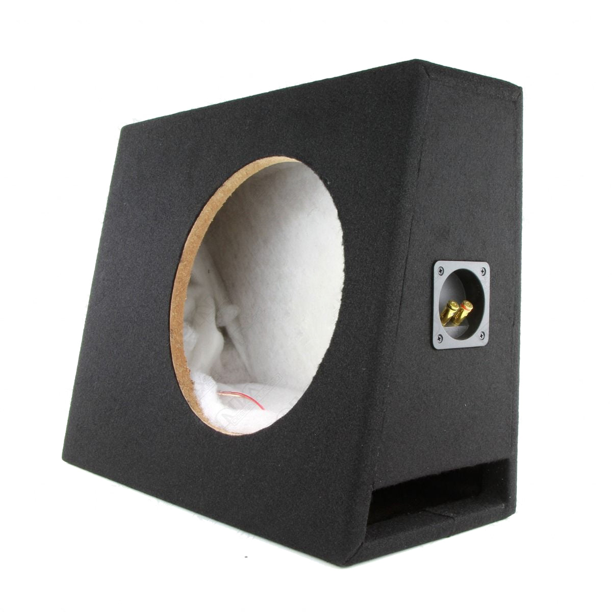 SUBWOOFER BOX 12" SLIMLINE ENCLOSURE WITH FLAT BACK AND SLOT PORT - BLACK - ASC512SLSPB