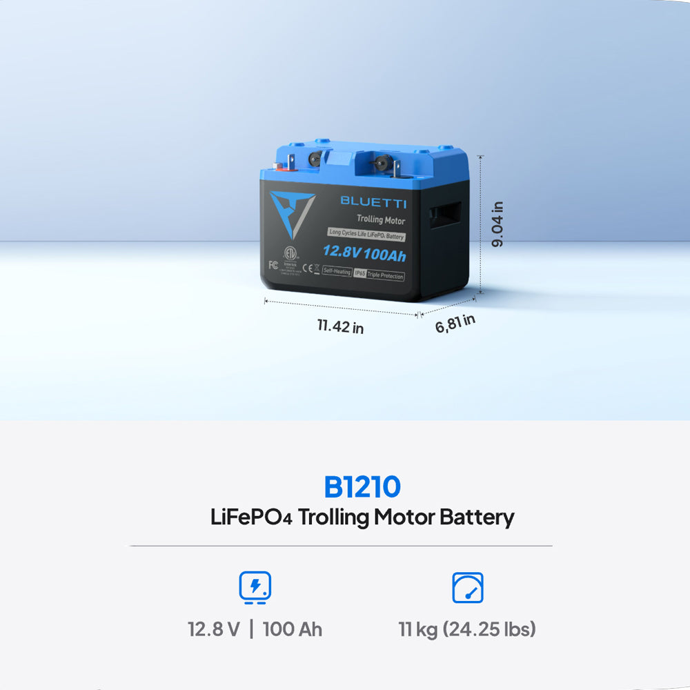 BLUETTI 12V 100A LITHIUM BATTERY - B1210