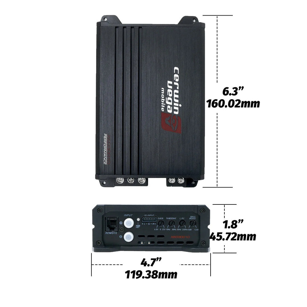 CERWIN VEGA XED SERIES DUAL 12" SUBWOOFER & VENTED ENCLOSURE WITH AMPLIFIER BASSKIT - BKX212V