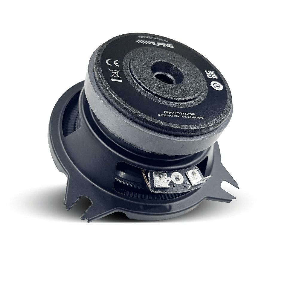ALPINE (BASSREV-SERIES) 4" COMPONENT SPEAKER 40W RMS 2-WAY - BRV-S40C