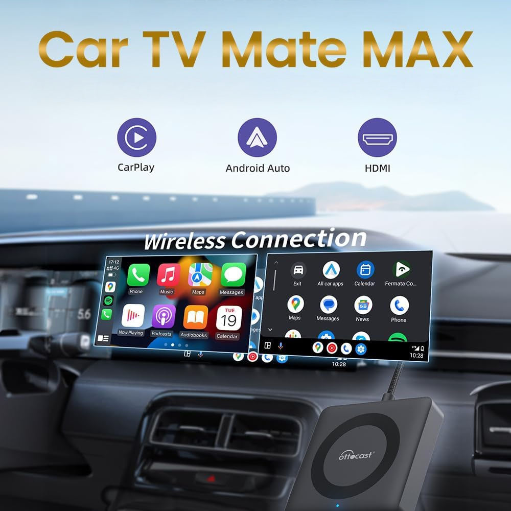 OTTOCAST CARPLAY & ANDROID AUTO TO WIRELESS USB ADAPTER - CA361-C4