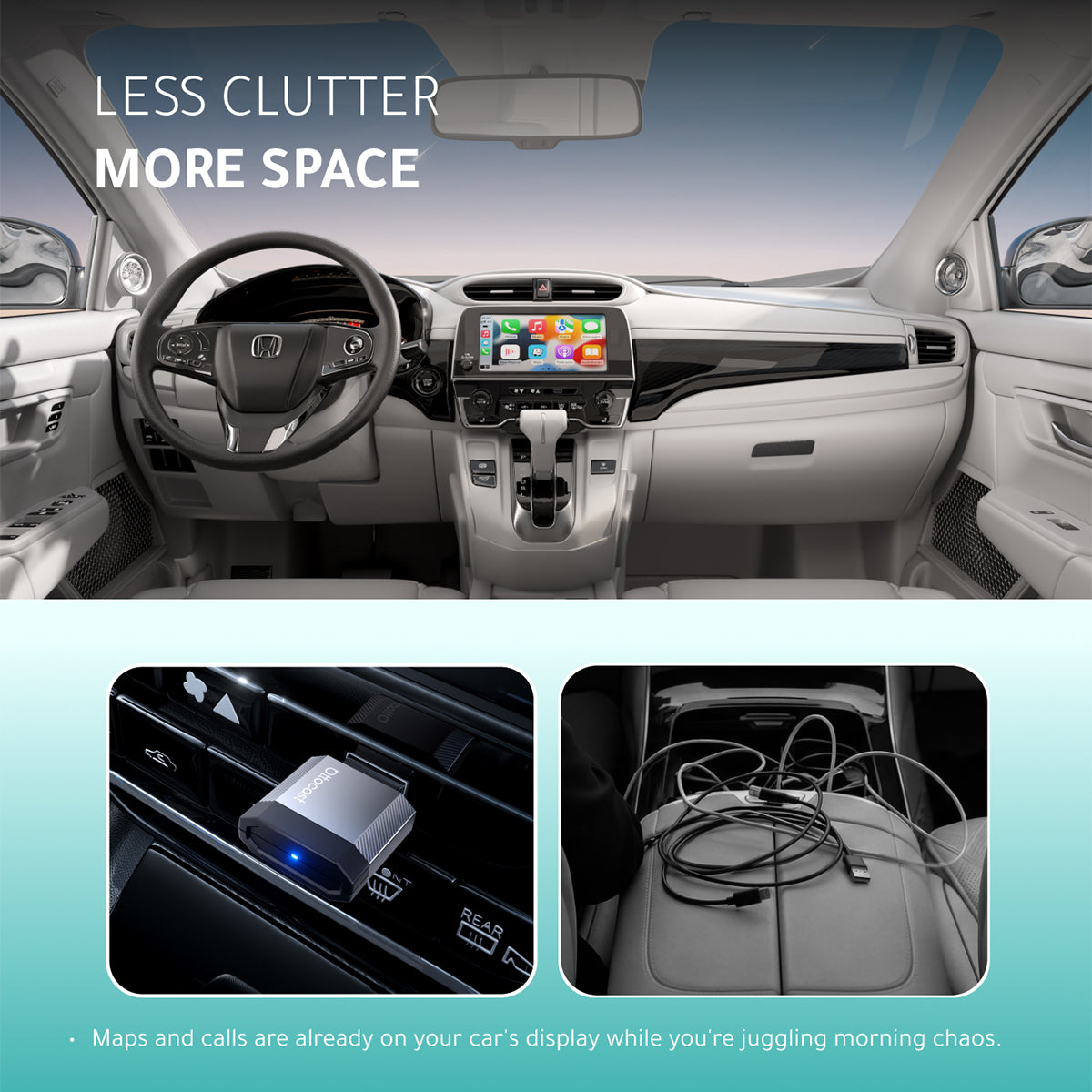 OTTOCAST CARPLAY & ANDROID AUTO WIRELESS MINI USB ADAPTER 2-IN-1 - CA530-T3