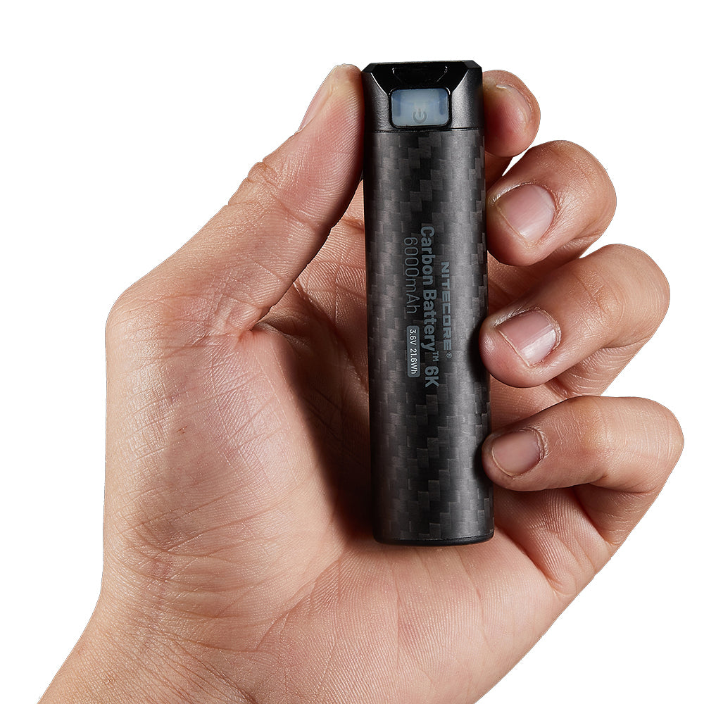 NITECORE LI-ION RECHARGEABLE USB C BATTERY 6000MAH 3.6V - CARBONBATTERY6K