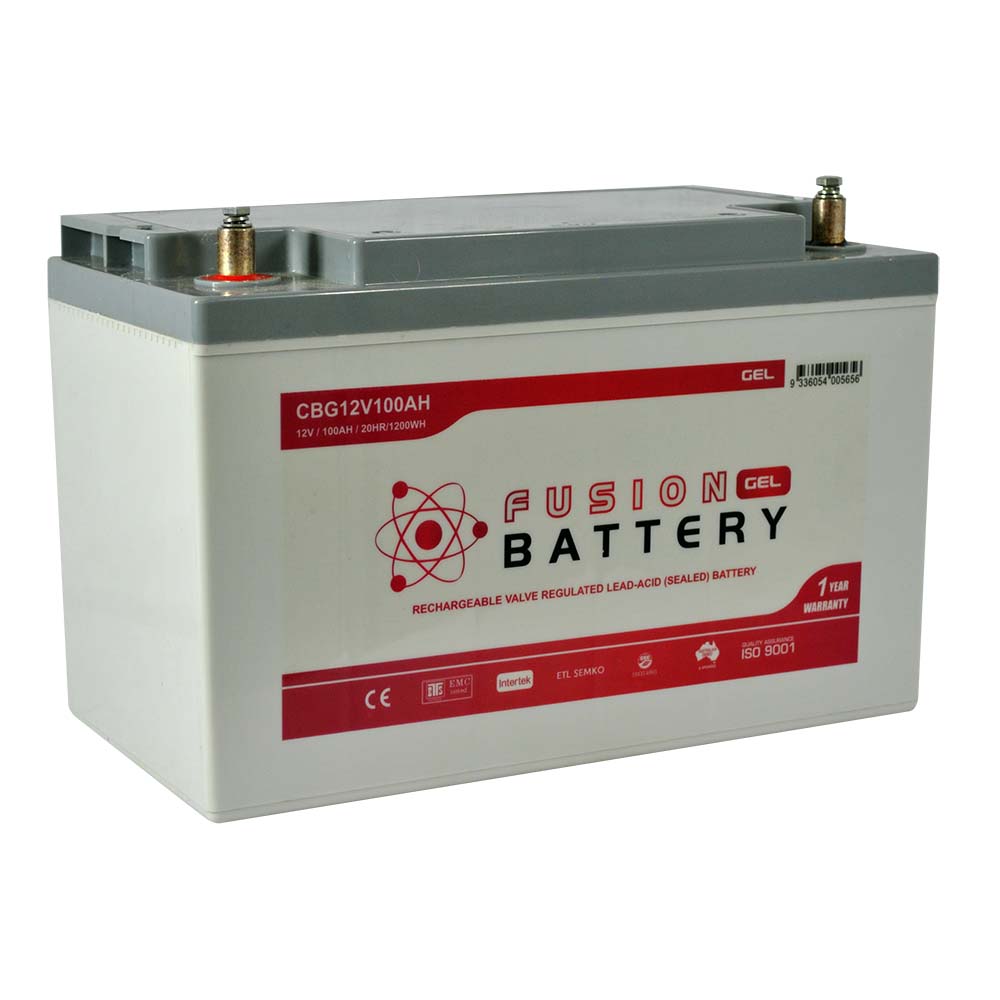 AUTOMOTIVE BATTERY FUSION GEL 12V 100AH DEEP CYCLE BATTERY - CBG12V100AH