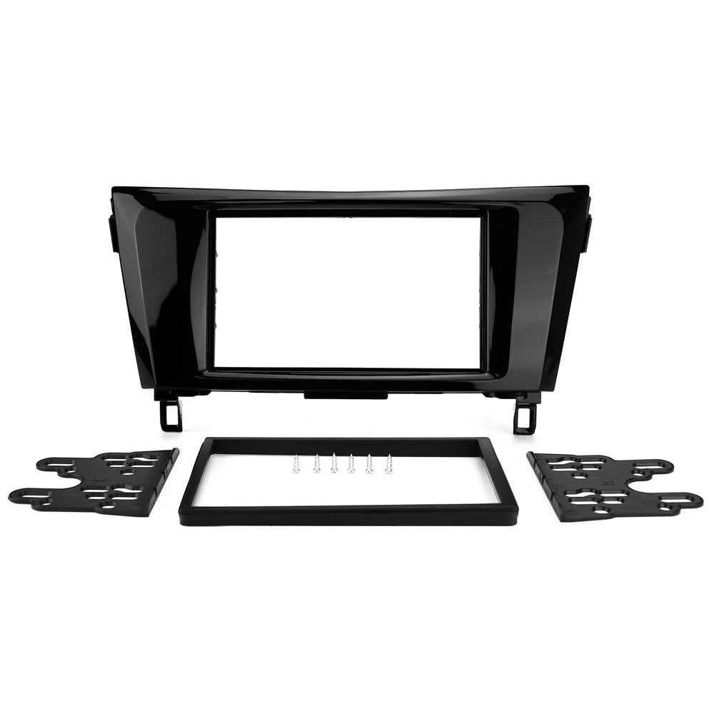 FITTING KIT NISSAN X TRAIL , QASHQAI 2014 - 2022 DOUBLE DIN (GLOSS BLACK) - CT23NS20.2