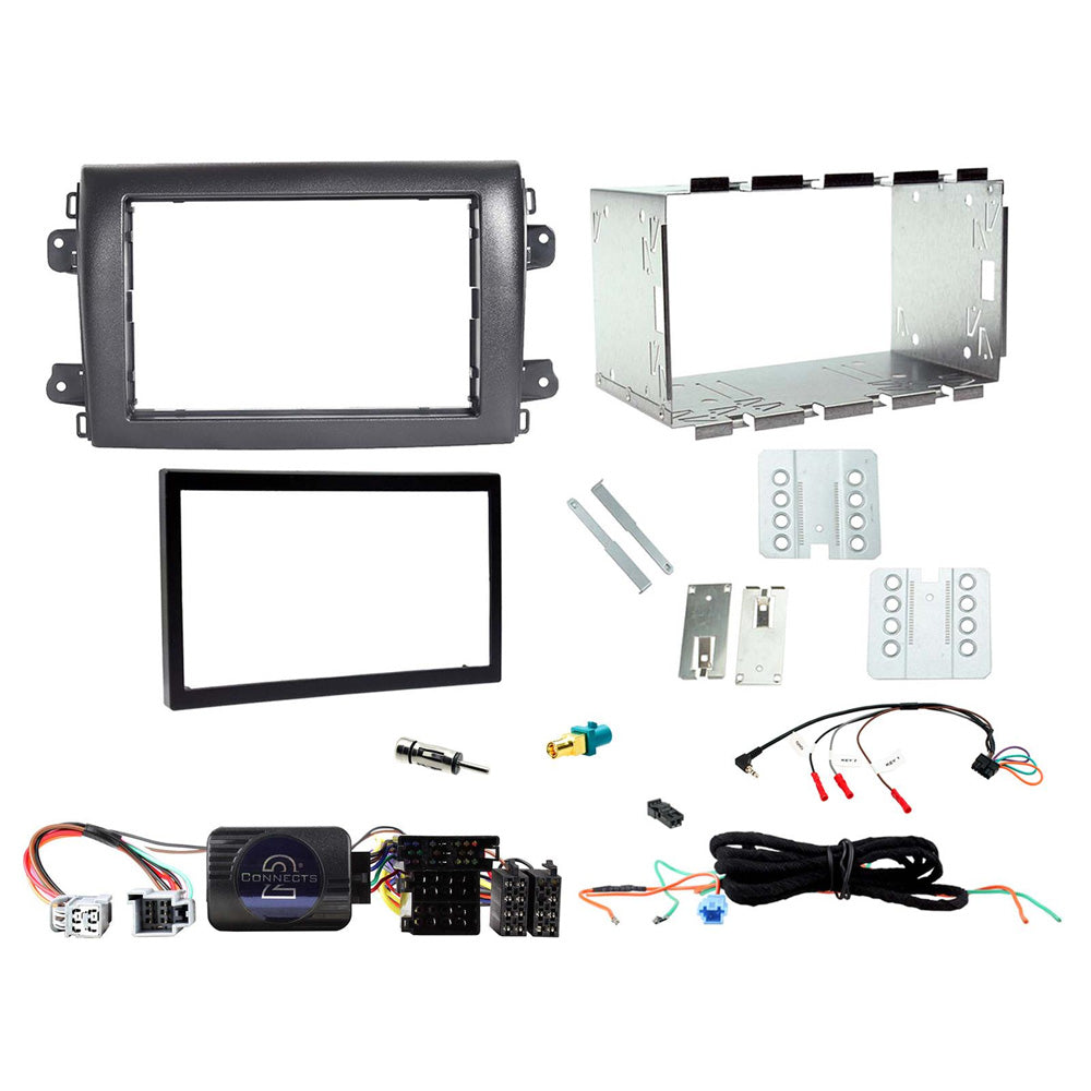 FITTING KIT FIAT DUCATO (8 SERIES) 2021 ON DOULBE DIN (BLACK) COMPLETE KIT - CTKFT31
