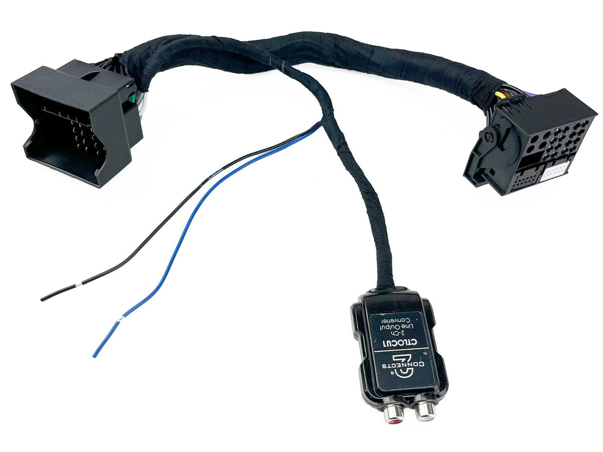 DIRECT-FIT BMW VW 2 CHANNEL LINE OUTPUT CONVERTER 12V REM - CTLOCBMV2-2CH