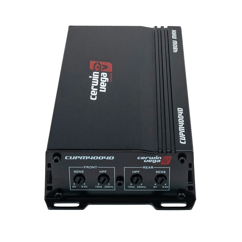 CERWIN VEGA AMPLIFIER CVP SERIES 4 CH 60W X4 RMS @ 4OHM / 100W RMS X2 @ 2 OHM - CVPM400.4D