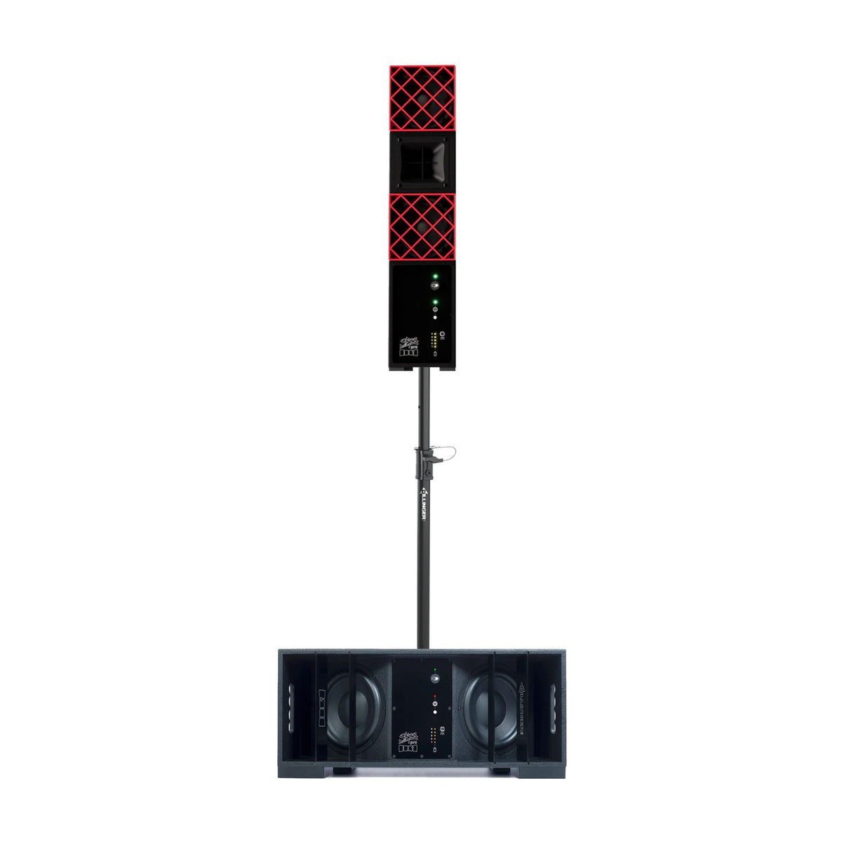 DILLINGER LABS DFA + DFB SINGLE SPEAKER & SUBWOOFER BATTERY POWERED WIRELESS PRO AUDIO KIT - DFA+DFB
