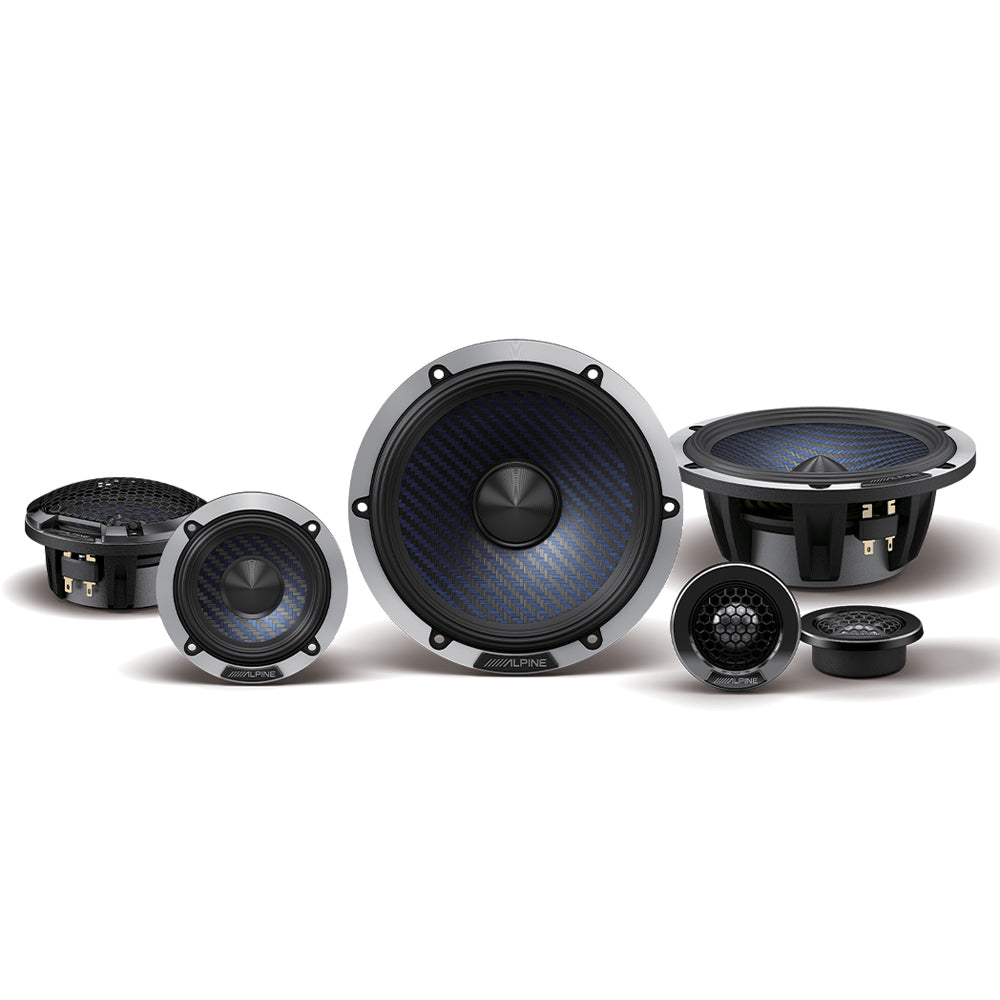 ALPINE (DP SERIES) 6.5" , 3.5" , 39MM 3-WAY COMPONENT SPEAKER 50W RMS - DP-653