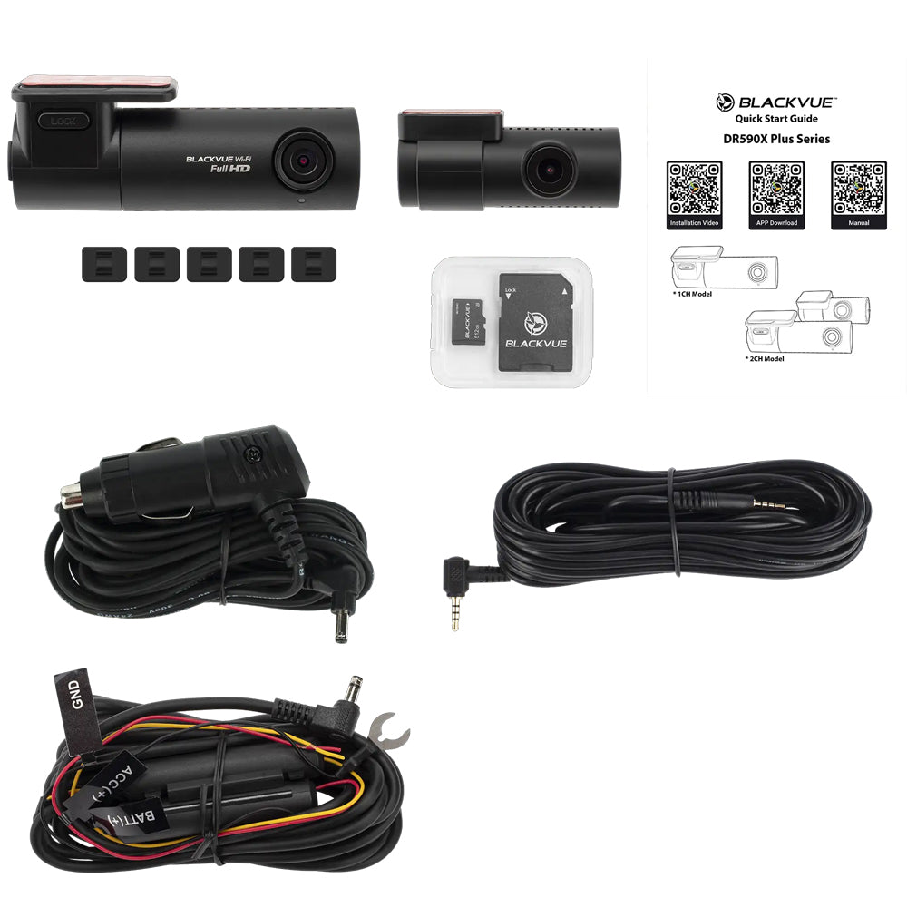 BLACKVUE DR590X-2CH FULL HD DASHCAM 32GB MICRO SD CARD - DR590X-2CH-PLUS