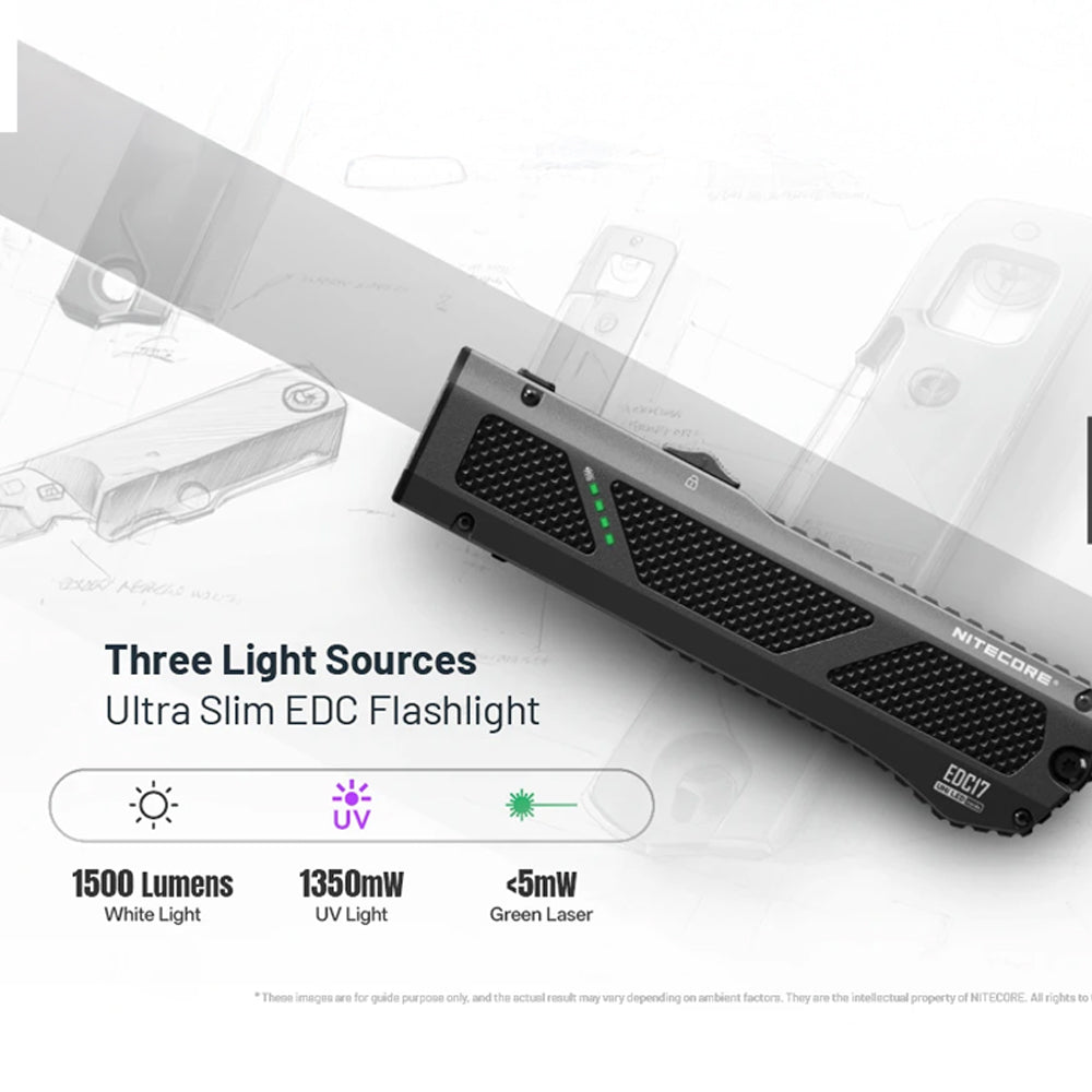 NITECORE EDC17 1500 LUMEN EDC TORCH - EDC17