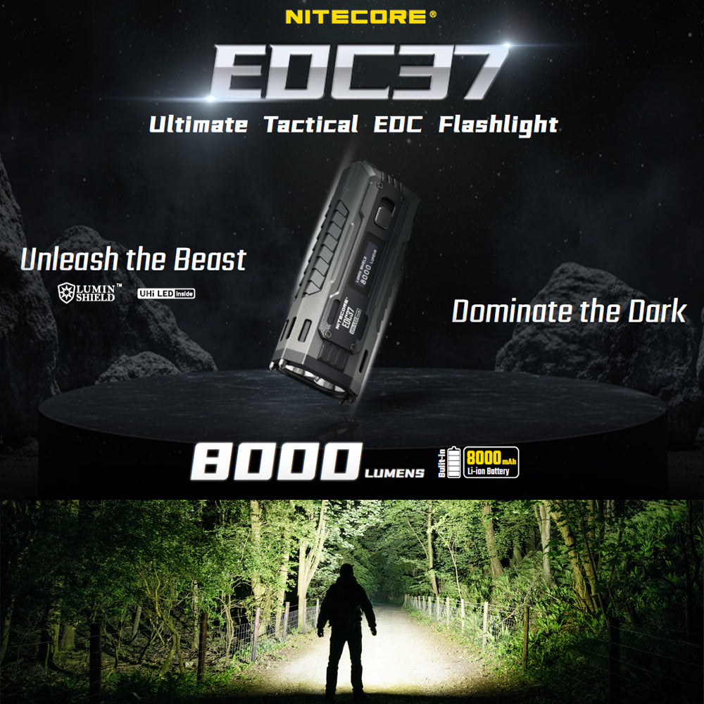 NITECORE EDC37 8000 LUMEN EDC TORCH - EDC37