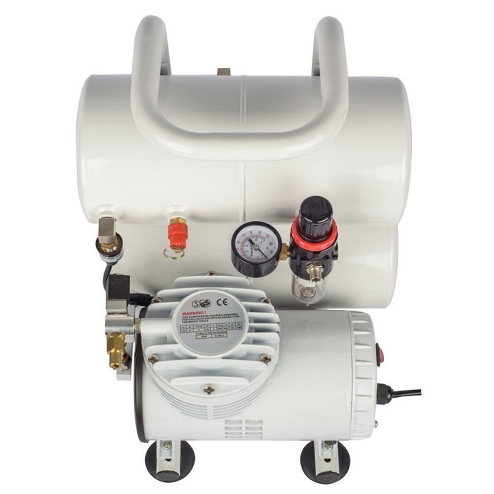 FORMULA AIRBRUSH COMPRESSOR 1/4HP WITH TWIN TANKS 7.5L - FM.ABC-TWIN