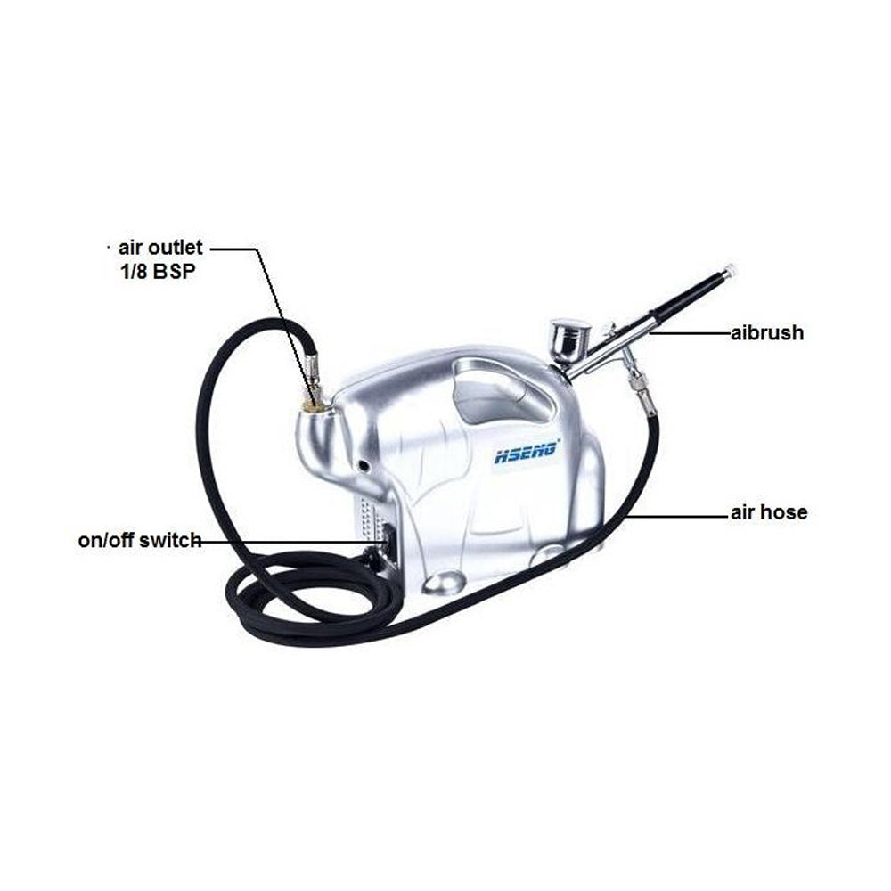 FORMULA AIRBRUSH COMPRESSOR KIT FOR KIDS - ELEPHANT - FM.ABK-KIDS