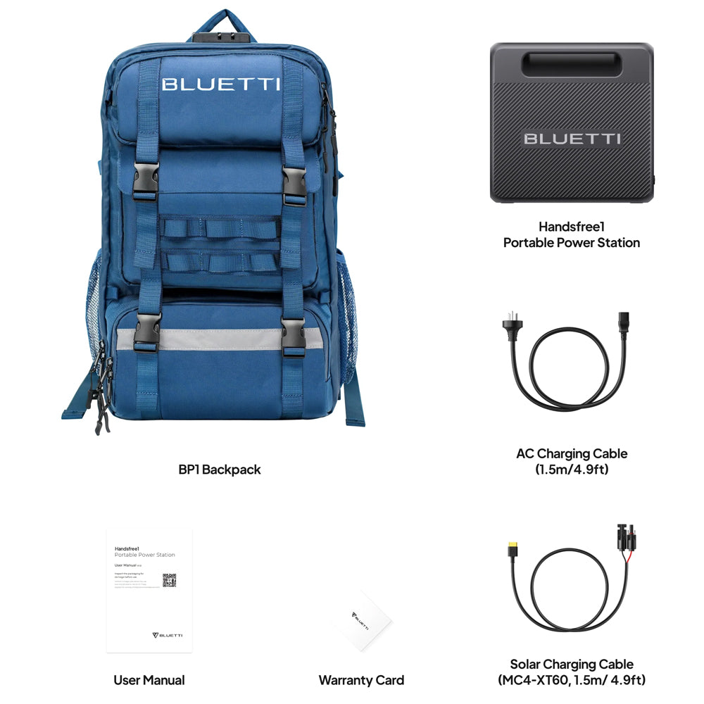 BLUETTI HANDSFREE 1 BACKPACK POWER STATION - HANDSFREE1