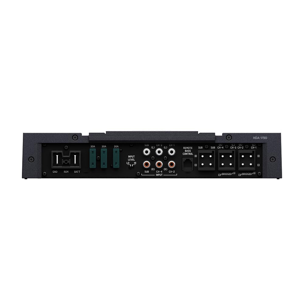 ALPINE (STATUS SERIES) HI-RES AMP 5 CH 75WRMS x 4 + 300W x 1 (4OHM) / 100WRMS x 4 + 500W x 1 (2OHM) - HDA-V90