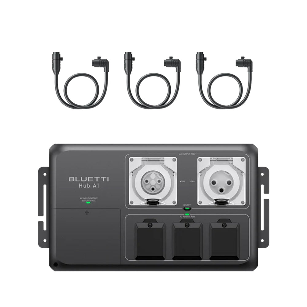 BLUETTI HUB A1 PARALLEL BOX FOR APEX 300 + 3X CABLE - HUBA1+3