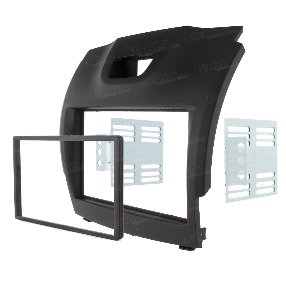 FITTING KIT ISUZU D-MAX / HOLDEN COLORADO 2012 - 2020 DOUBLE BIN (BLACK) - IS-K9306BC