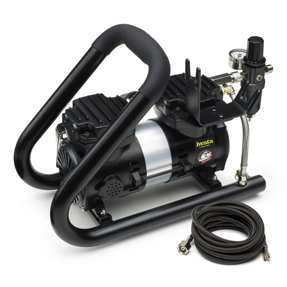 IWATA AIR BRUSH COMPRESSOR POWER JET LITE HANDLE TANK - IS925-HT