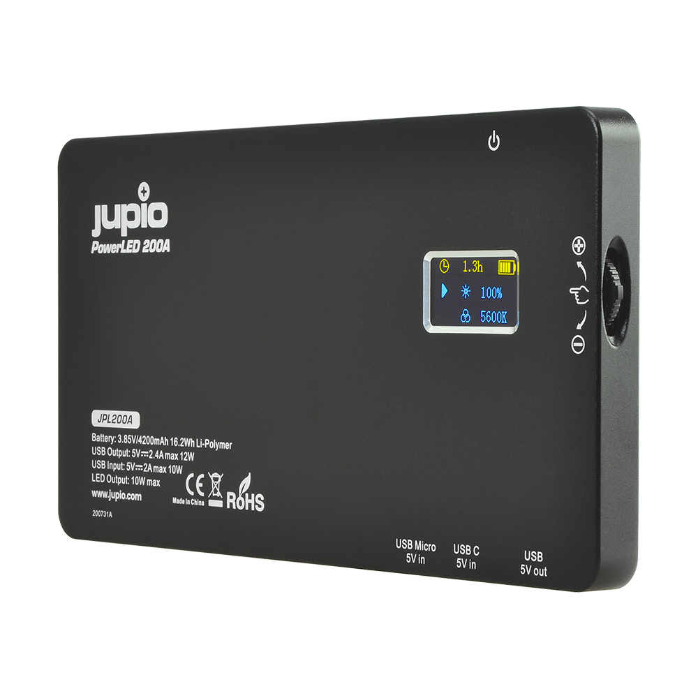 JUPIO POWERLED 200A LED LIGHT / POWER BANK WITH BUILT-IN BATTERY 4200MAH - JPL200A