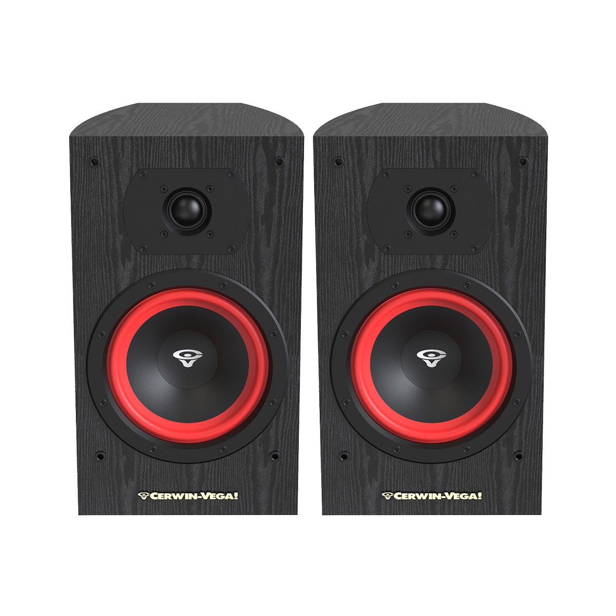 CERWIN VEGA LA SERIES HOME AUDIO 6.5" 2-WAY BOOKSHELF SPEAKER BLACK 150W MAX PAIR - LA165B