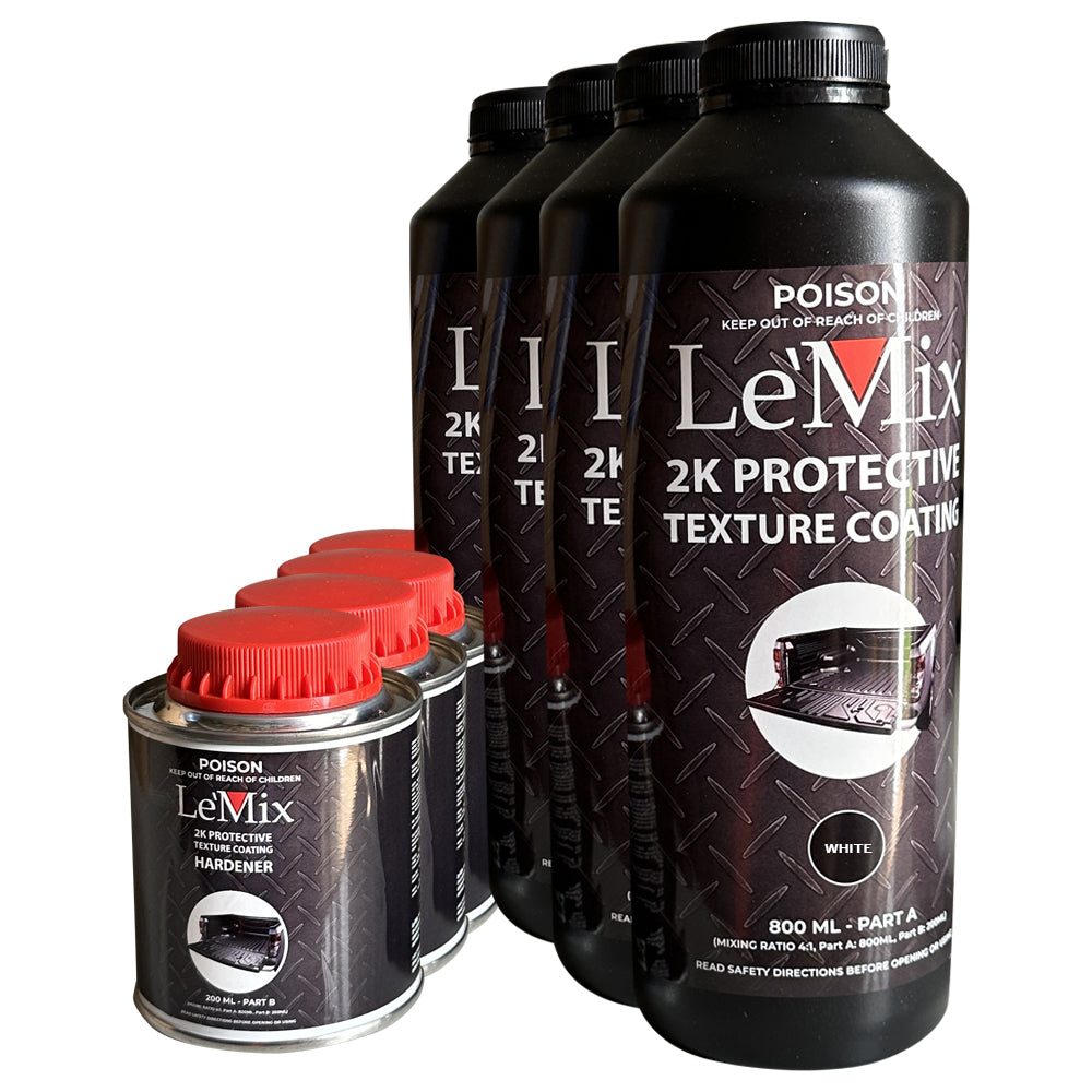 LE MIX 2K TEXTURE COATING KIT BLACK 4L - LMTCB4