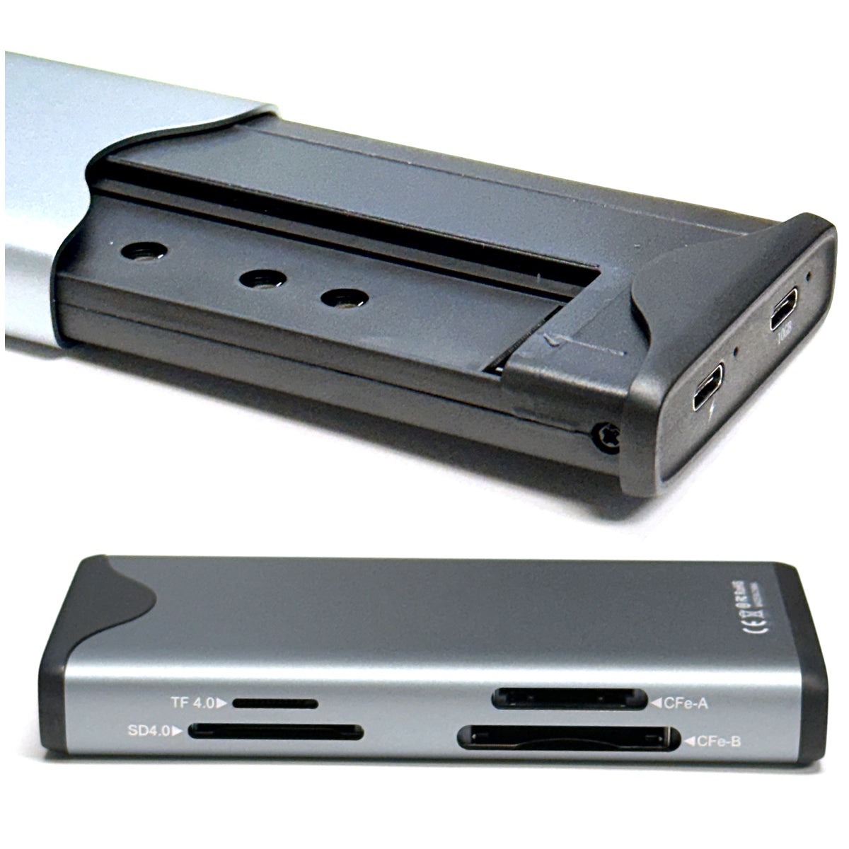 CFX-B / CFX-A / SDXC / MICRO SDXC MULTI CARD READER WITH M.2 SSD SLOT - MCR+M.2