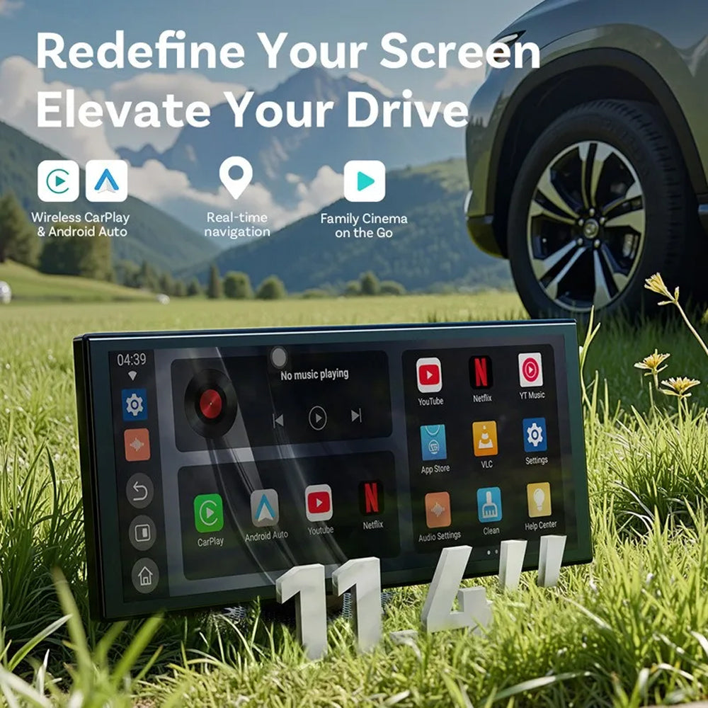 OTTOCAST CARPLAY & ANDROID AUTO WIRELESS SCREEN 11.4" WITH REAR CAMERA ONLY - N95